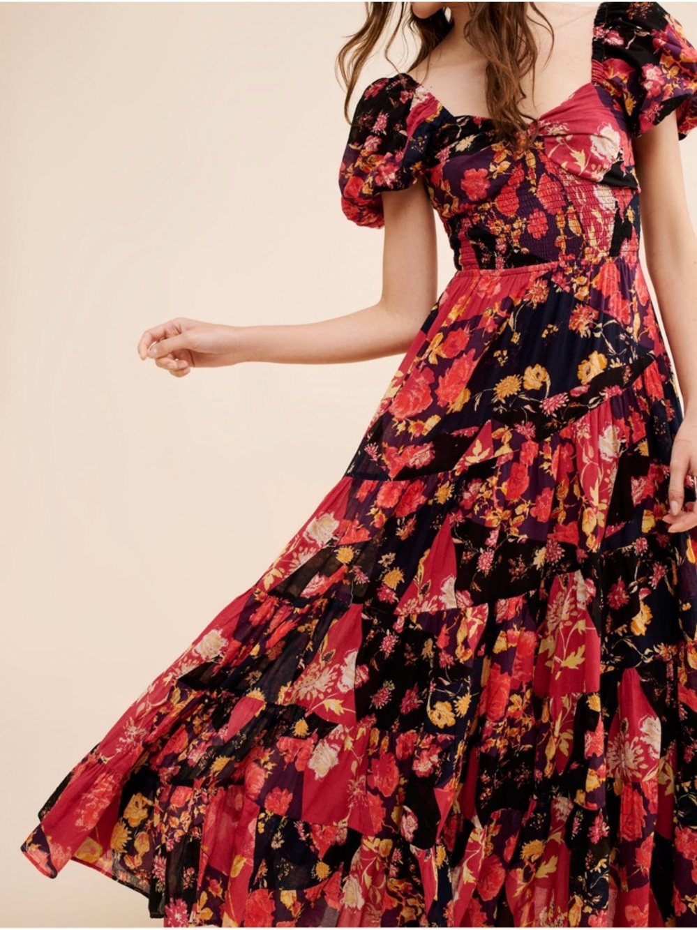 Free People Sundrenched Short Sleeve Maxi Dress - Picture 2 of 8